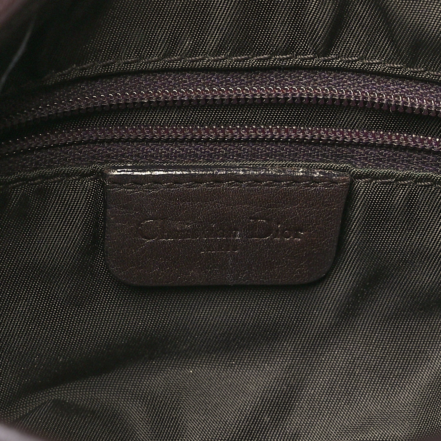 Christian Dior Calfskin Double Saddle Bag Brown 6 of 14
