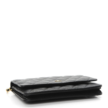 Chanel Caviar Quilted Wallet On Chain WOC Black 4 of 11