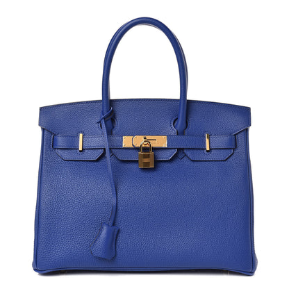 Hermes Togo Birkin 30 Bleu Electrique 1 of 31