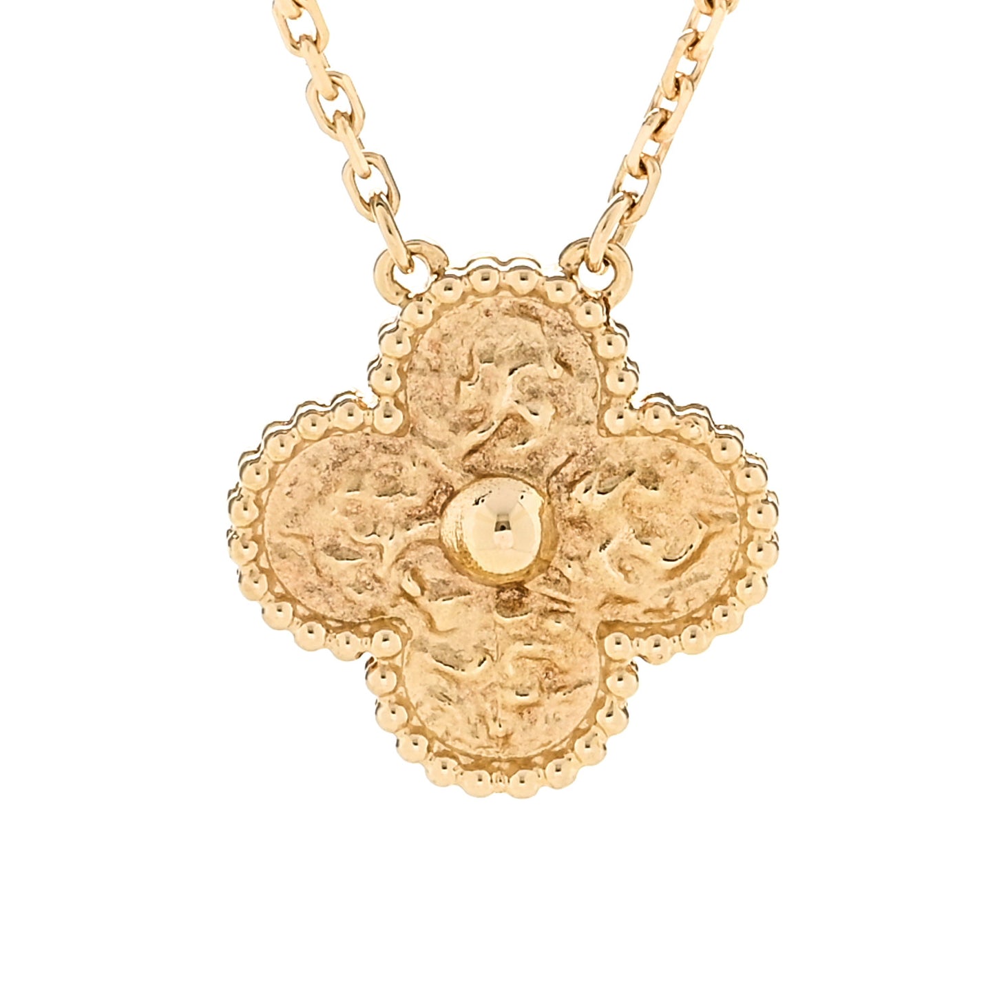 18K Yellow Gold Vintage Alhambra Pendant Necklace