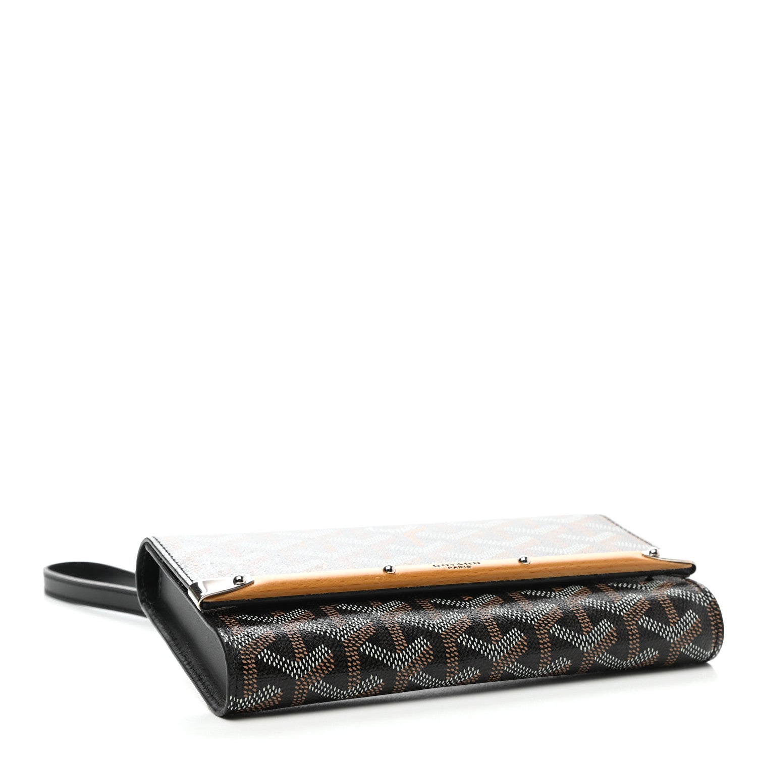 Goyard Goyardine Monte Carlo Bois Clutch Black 4 of 7