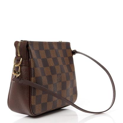 Louis Vuitton Damier Ebene Trousse Make Up Bag Pochette 3 of 10