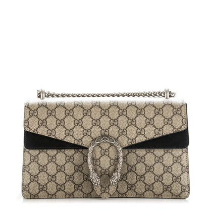 Gucci GG Supreme Monogram Small Dionysus Shoulder Bag Black 1 of 14