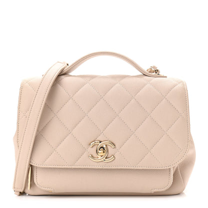 Chanel Caviar Quilted Medium Business Affinity Flap Beige 1 of 10