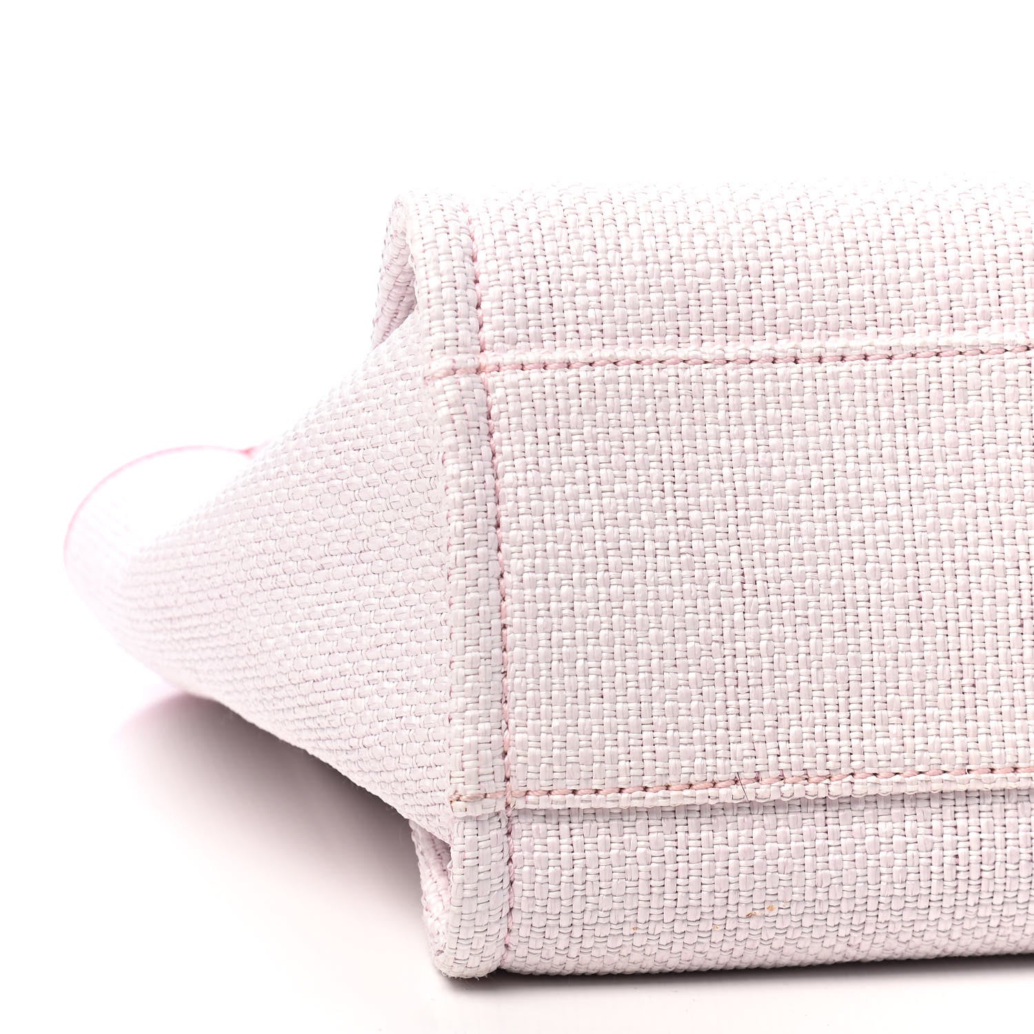 Chanel Woven Straw Raffia Small Deauville Tote Pink 8 of 9