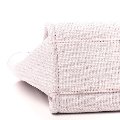 Chanel Woven Straw Raffia Small Deauville Tote Pink 8 of 9
