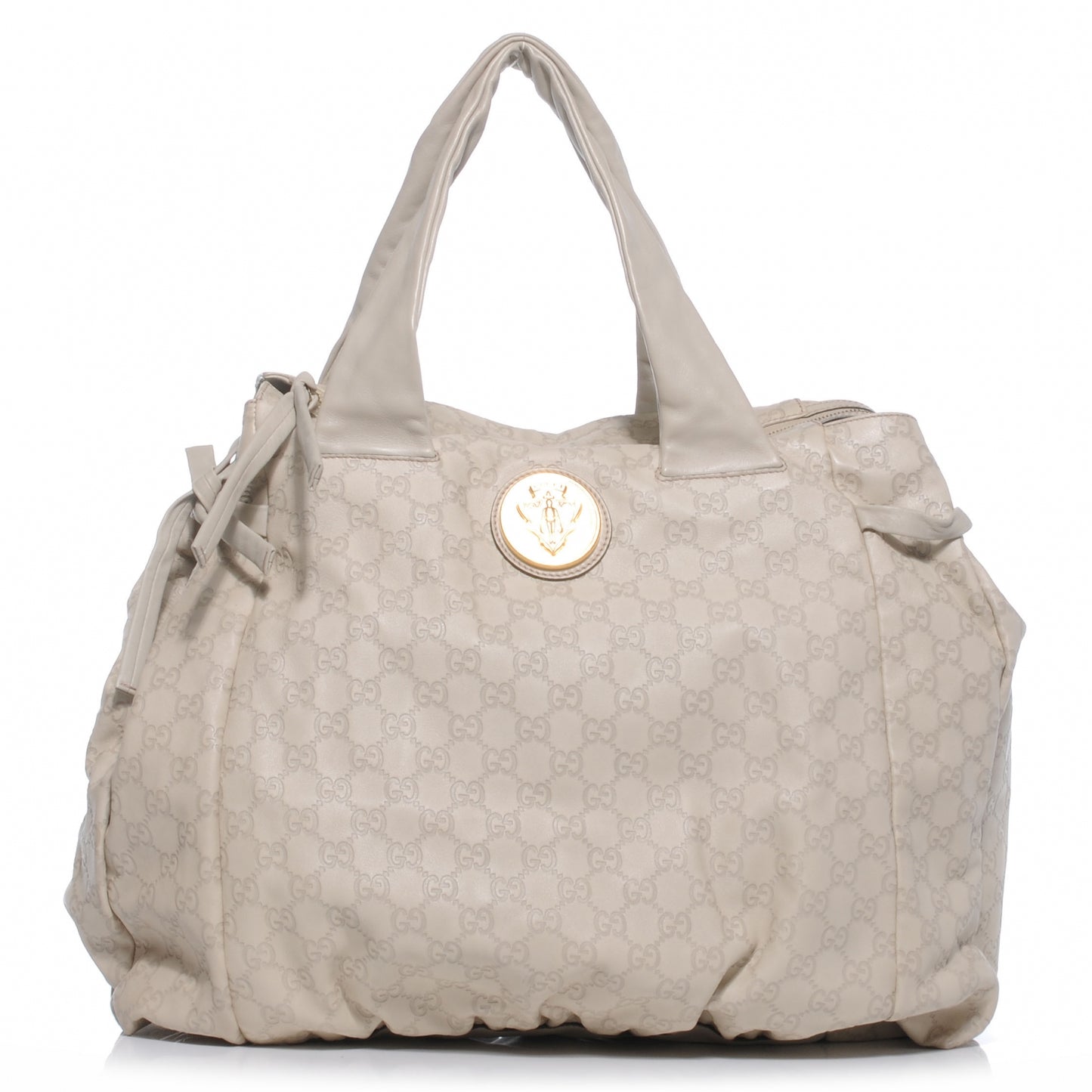 Guccissima Large Hysteria Tote Off White