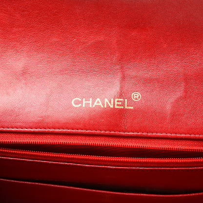 Chanel Lambskin Quilted Small Single Flap Red 5 of 19