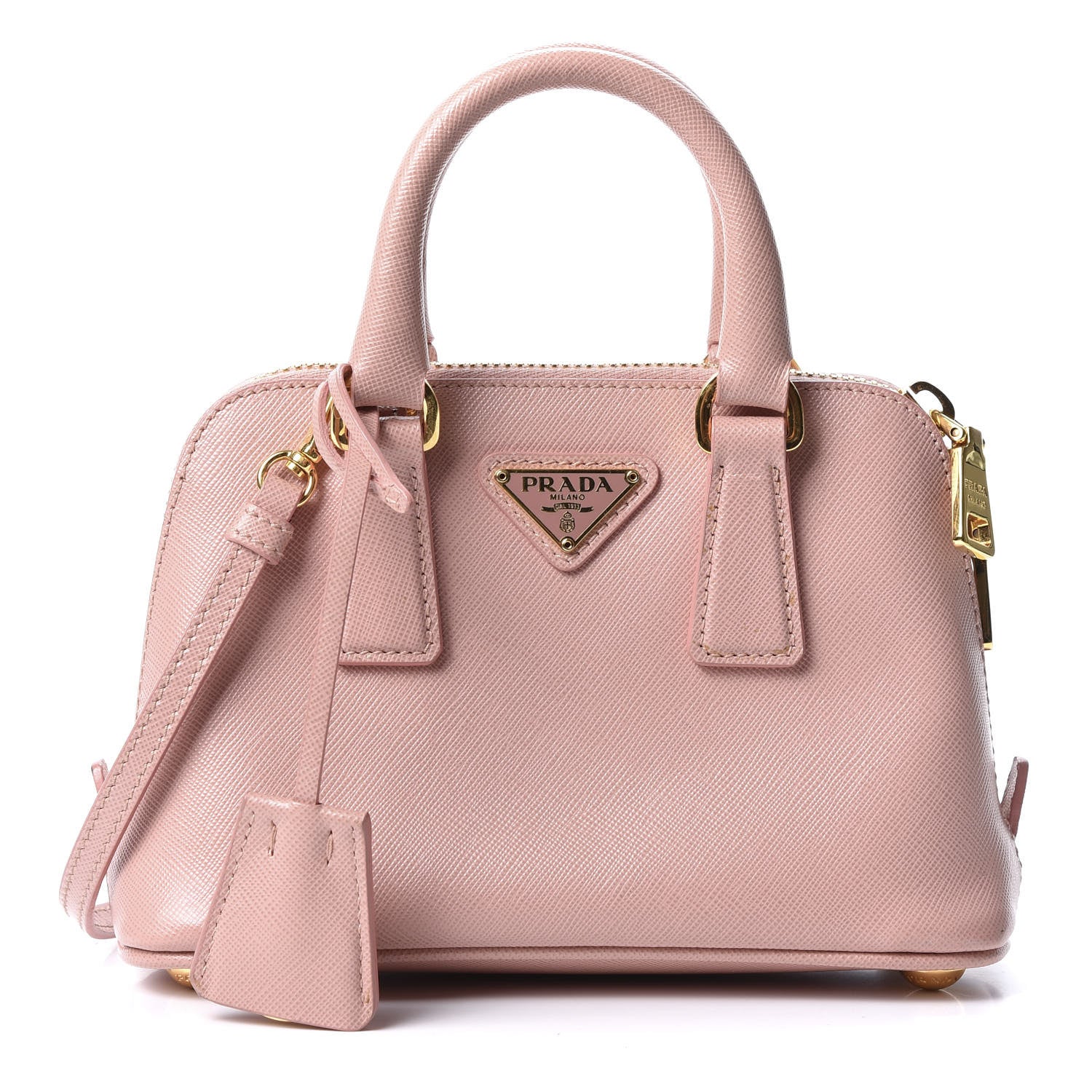Prada Saffiano Lux Mini Promenade Tote Orchidea 1 of 10