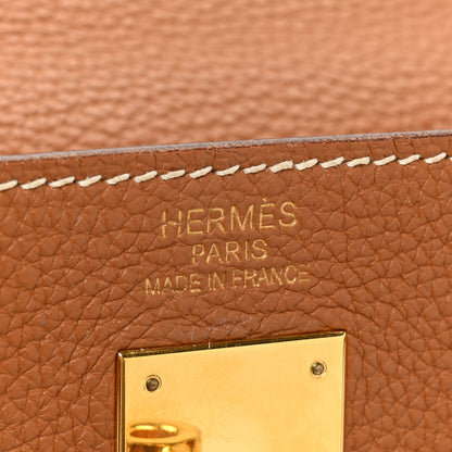 Hermes Togo Kelly Retourne 35 Gold 6 of 21