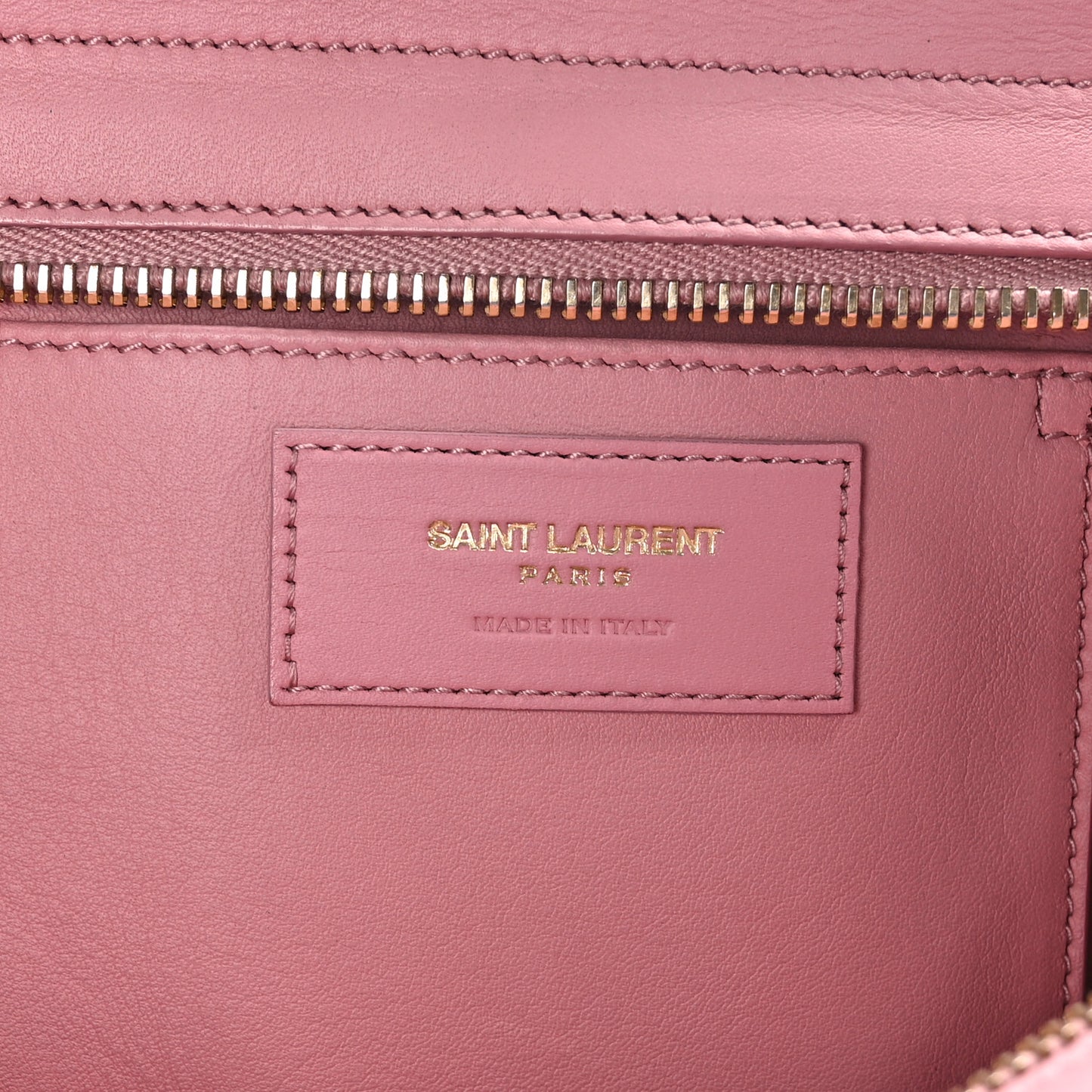 SAINT LAURENT Calfskin Small Classic Y Cabas Vieux Rose