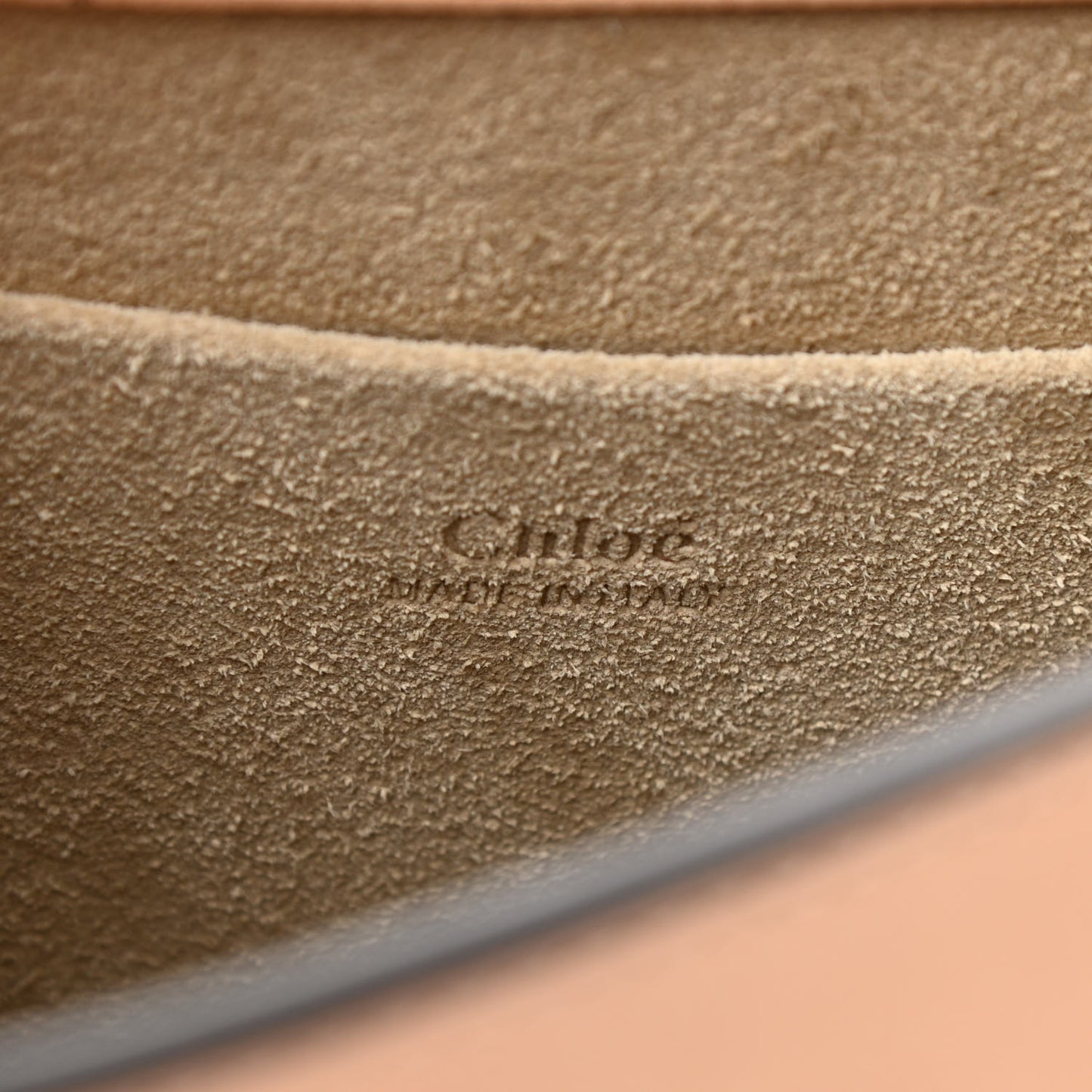 Calfskin Suede Medium Nile Bracelet Bag Biscotti Beige