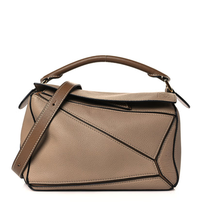 Loewe Grained Calfskin Small Puzzle Bag Sand Mink 1 of 10