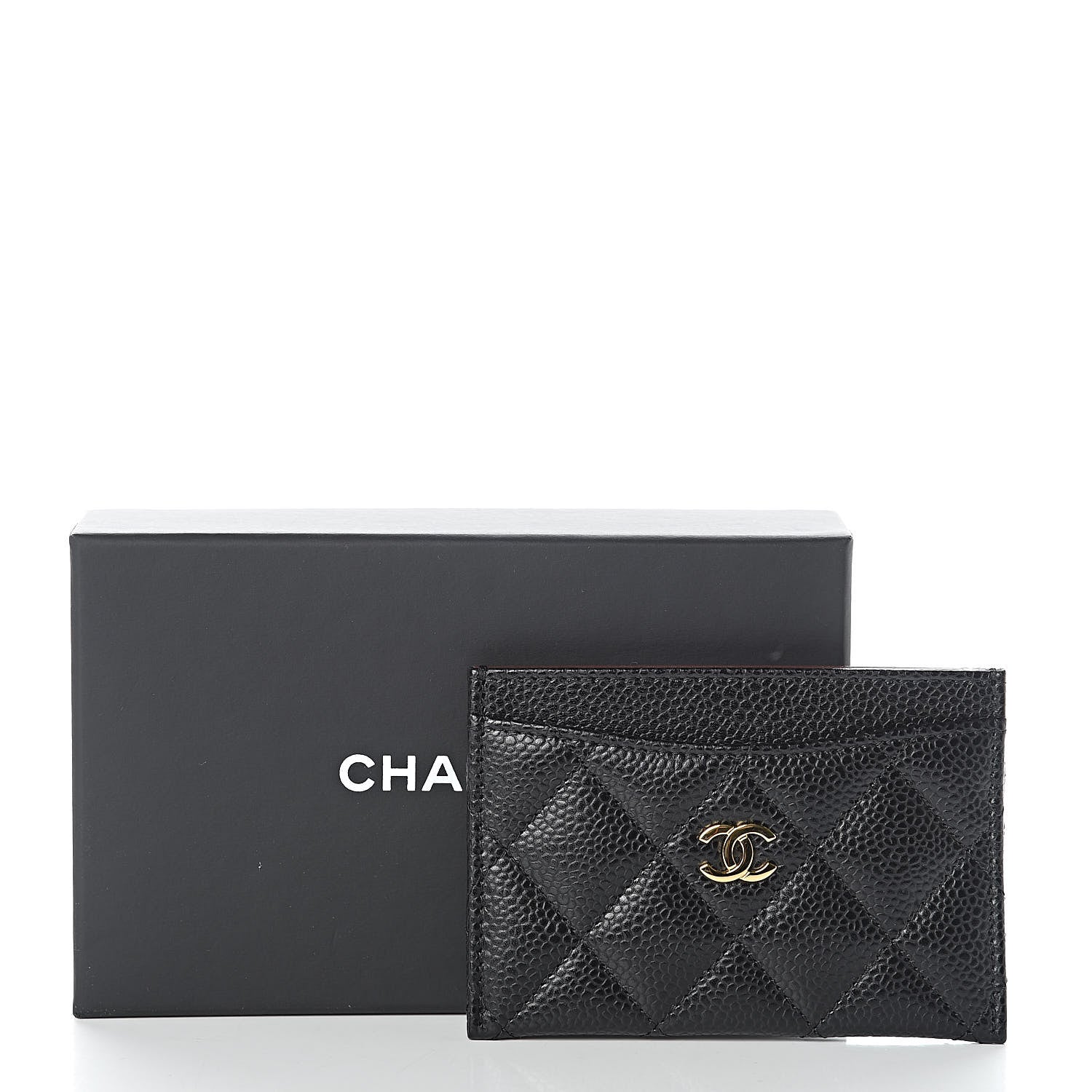 Chanel Caviar Quilted Card Holder Black 9 of 9