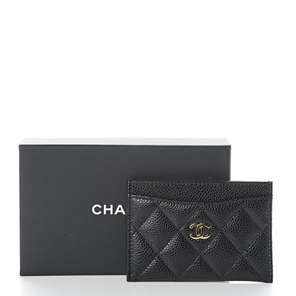 Chanel Caviar Quilted Card Holder Black 9 of 9