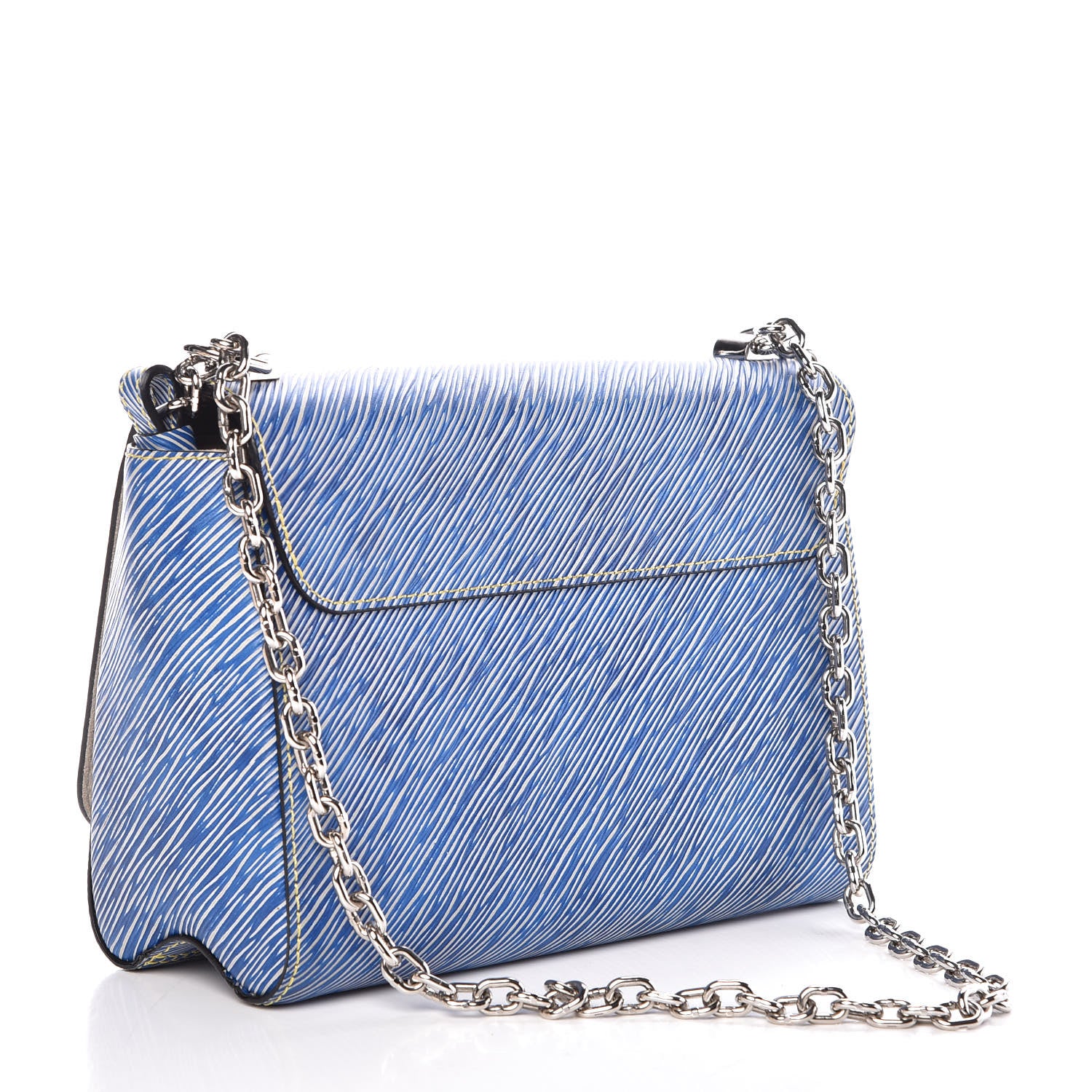 Louis Vuitton Epi Twist Shoulder Bag MM Denim Light 3 of 11