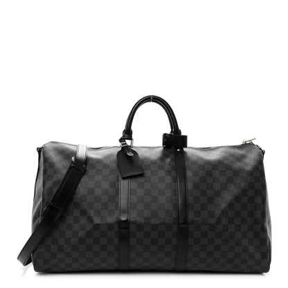 Louis Vuitton Damier Graphite Keepall Bandouliere 55 1 of 9