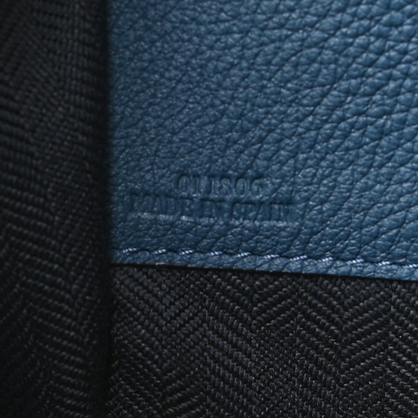 Grained Calfskin Small Hammock Shoulder Bag Marine