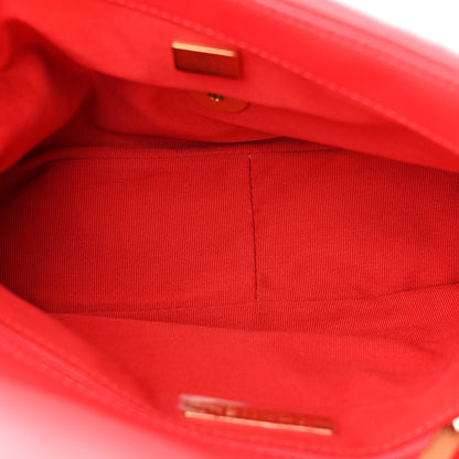 Chanel Lambskin Quilted Medium Chanel 19 Flap Red 5 of 12