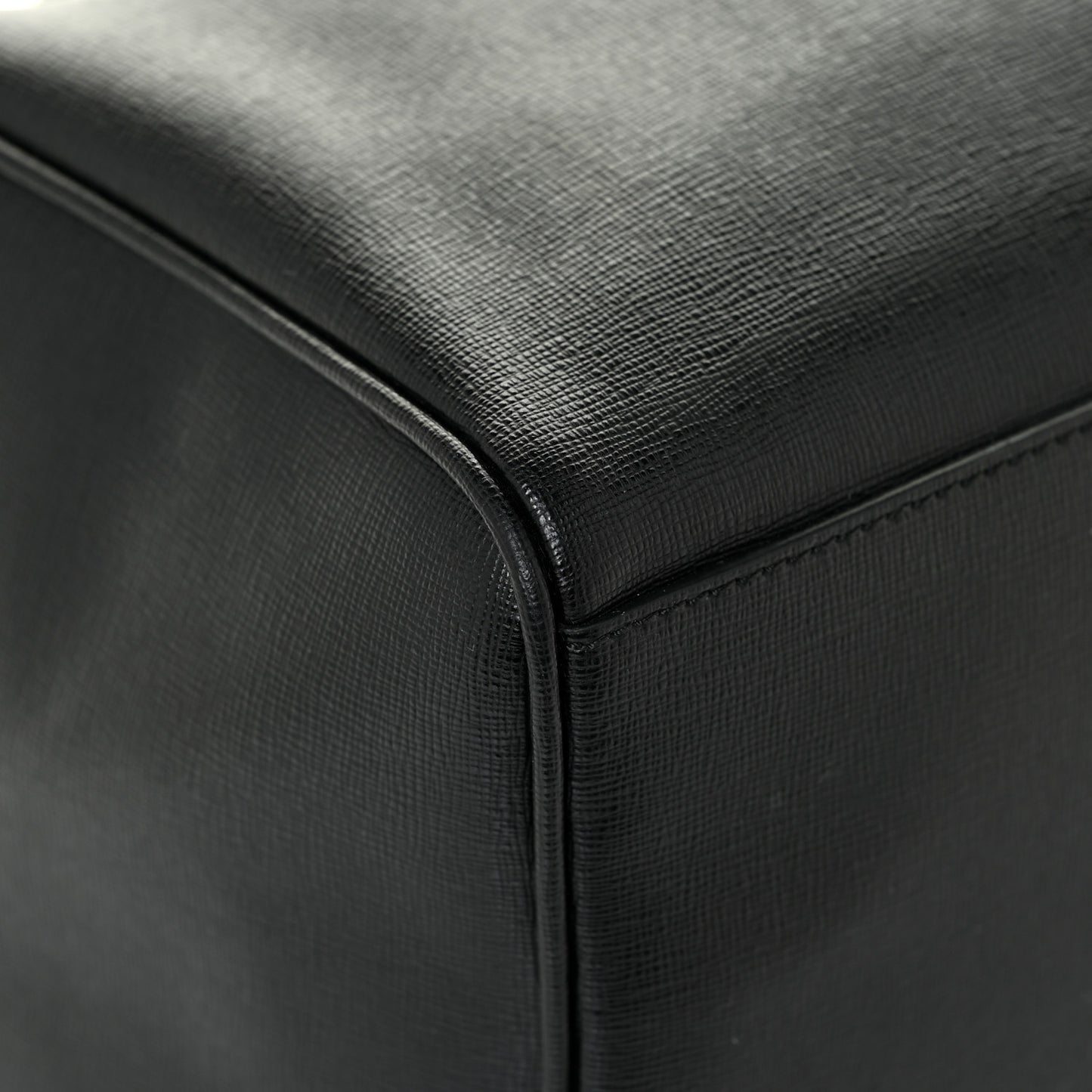 Saffiano Calfskin Palazzo Duffle Bag Black