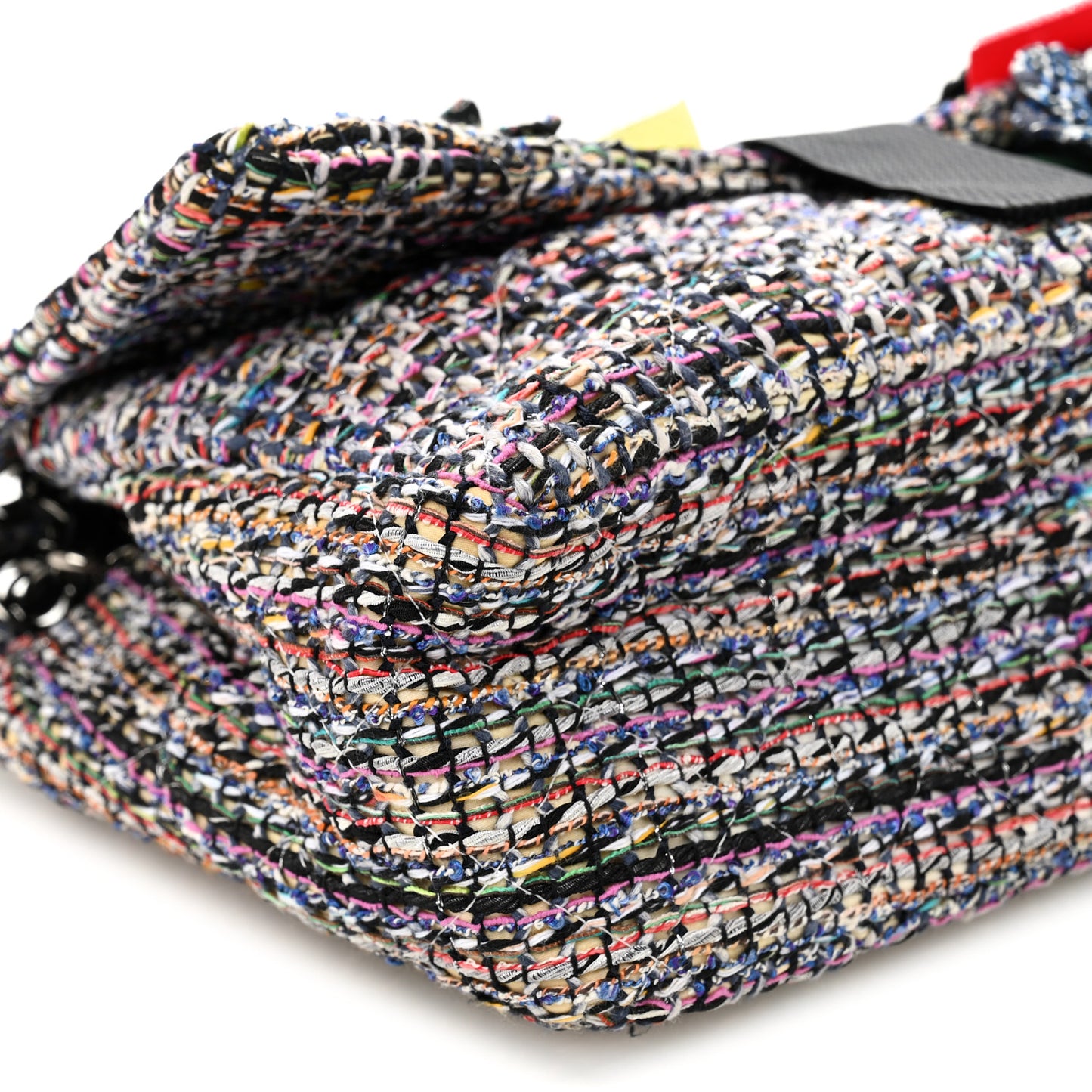 Tweed Camellia Flap Bag Multicolor