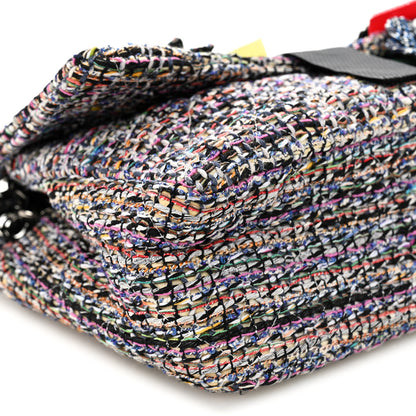 Chanel Tweed Camellia Flap Bag Multicolor 9 of 10