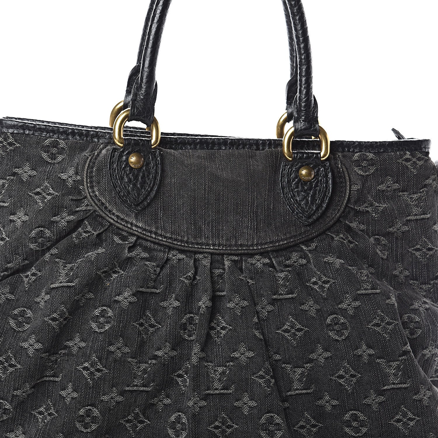 Louis Vuitton Denim Neo Cabby GM Black 6 of 8