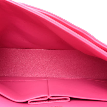 Chanel Lambskin Chevron Quilted Medium Double Flap Pink 5 of 18