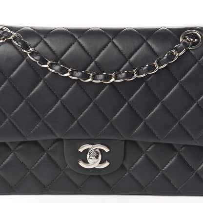Chanel Lambskin Quilted Medium Double Flap Black 11 of 15