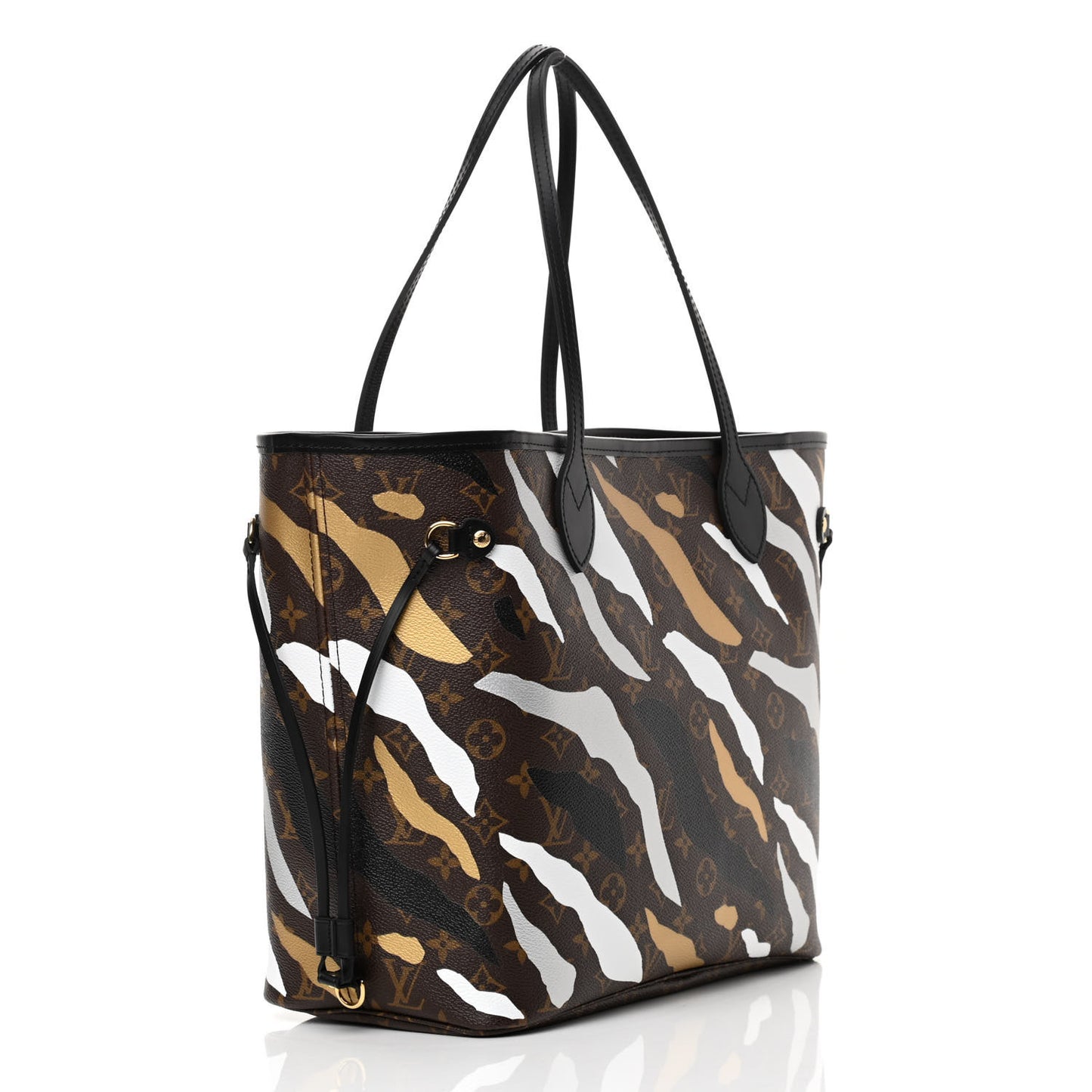 X LOL Monogram Neverfull MM Gold Silver