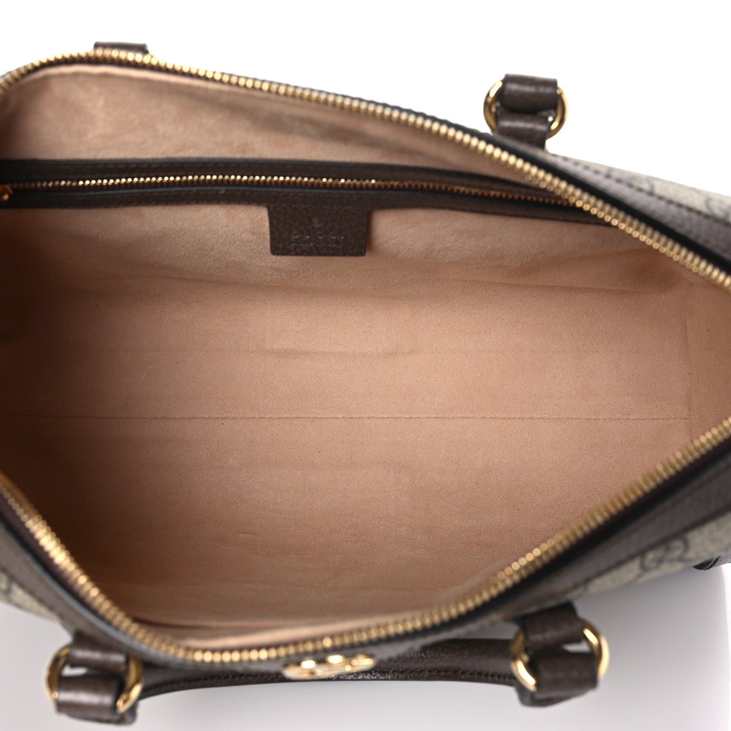 Gucci GG Supreme Monogram Web Medium Ophidia Boston Brown 5 of 9