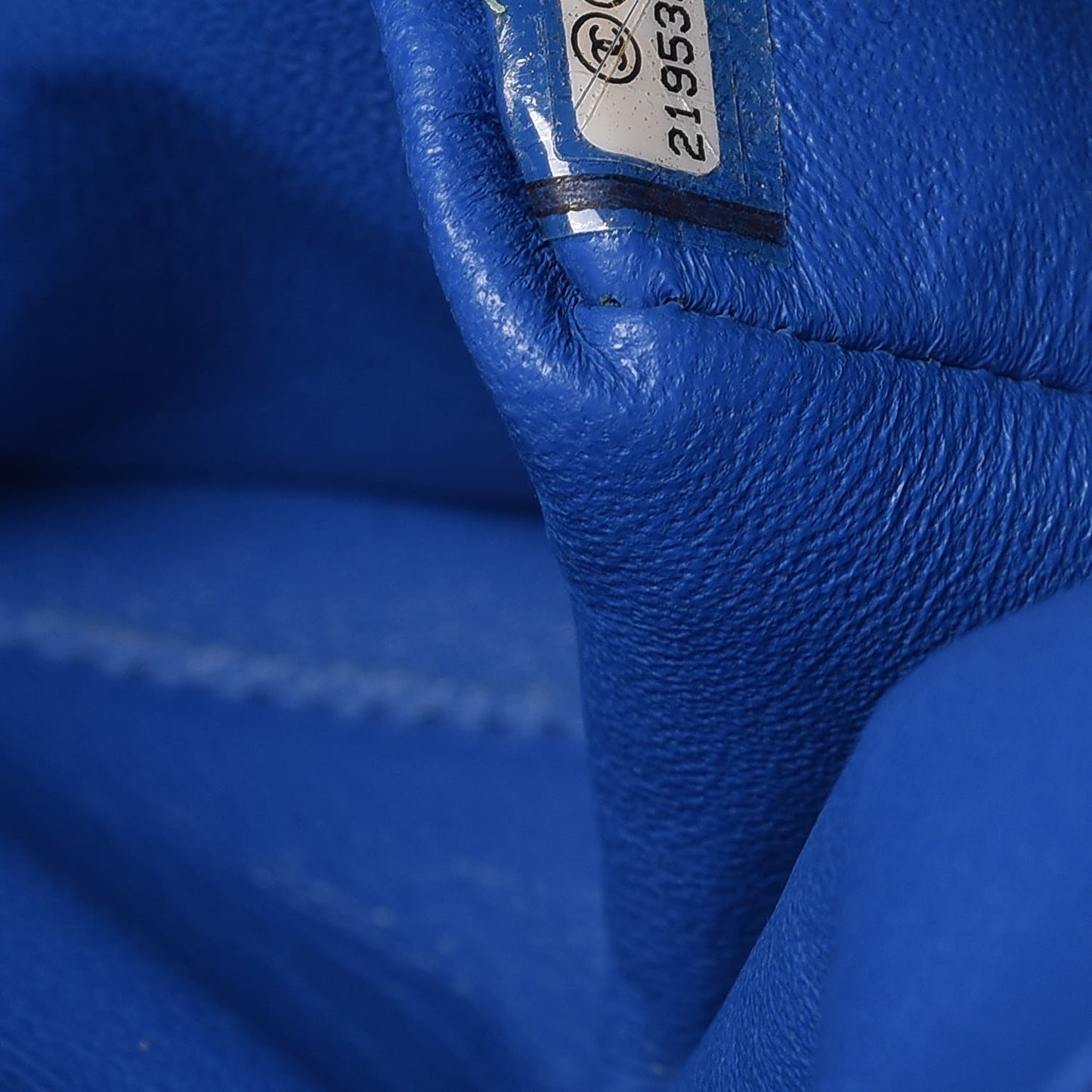 Caviar Quilted Jumbo Double Flap Blue
