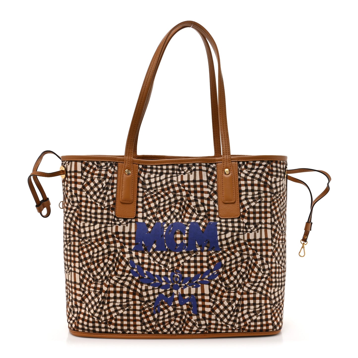 Visetos Medium Liz Reversible Shopper Tote Cognac