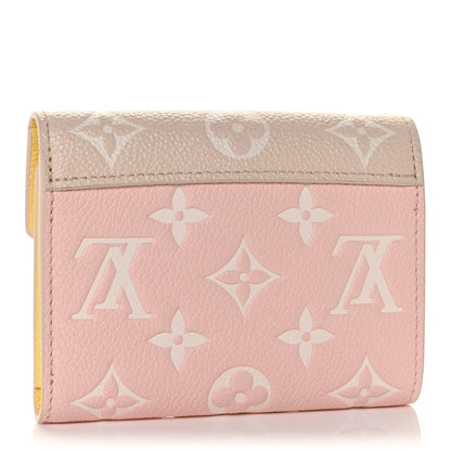 Louis Vuitton Empreinte Monogram Spring In The City Victorine Wallet Pink Beige Yellow 3 of 11