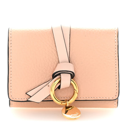 Chloe Grained Calfskin Alphabet Compact Wallet Blush Nude 1 of 6