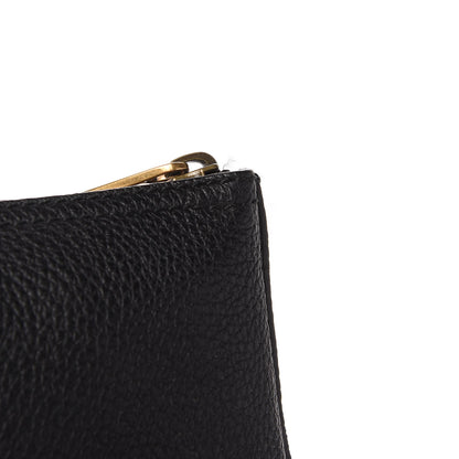 Gucci Pebbled Calfskin Medium Logo Portfolio Clutch Black 11 of 12