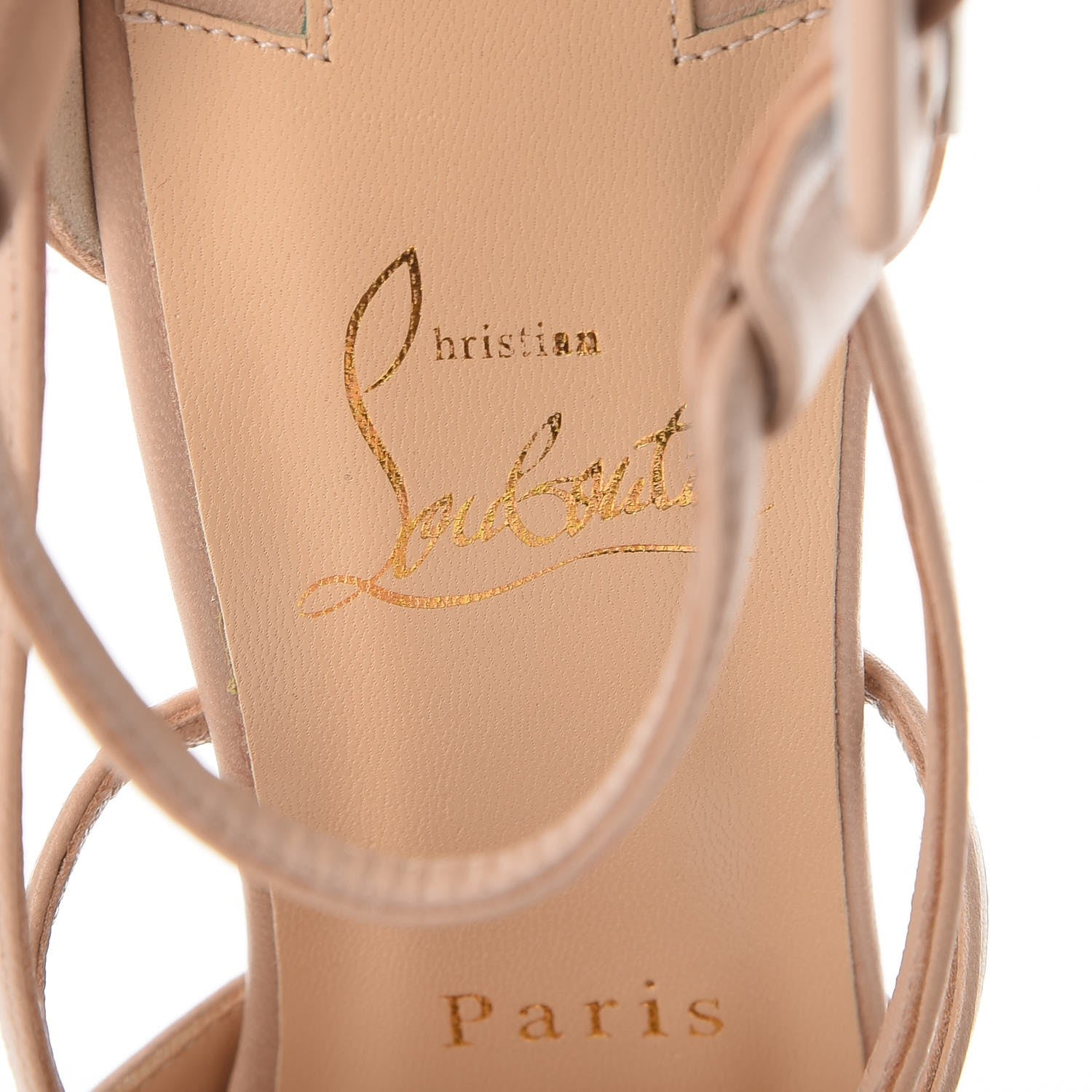 Christian Louboutin Shiny Nappa Suzanna 100 Pumps 39 Nude 7 of 11