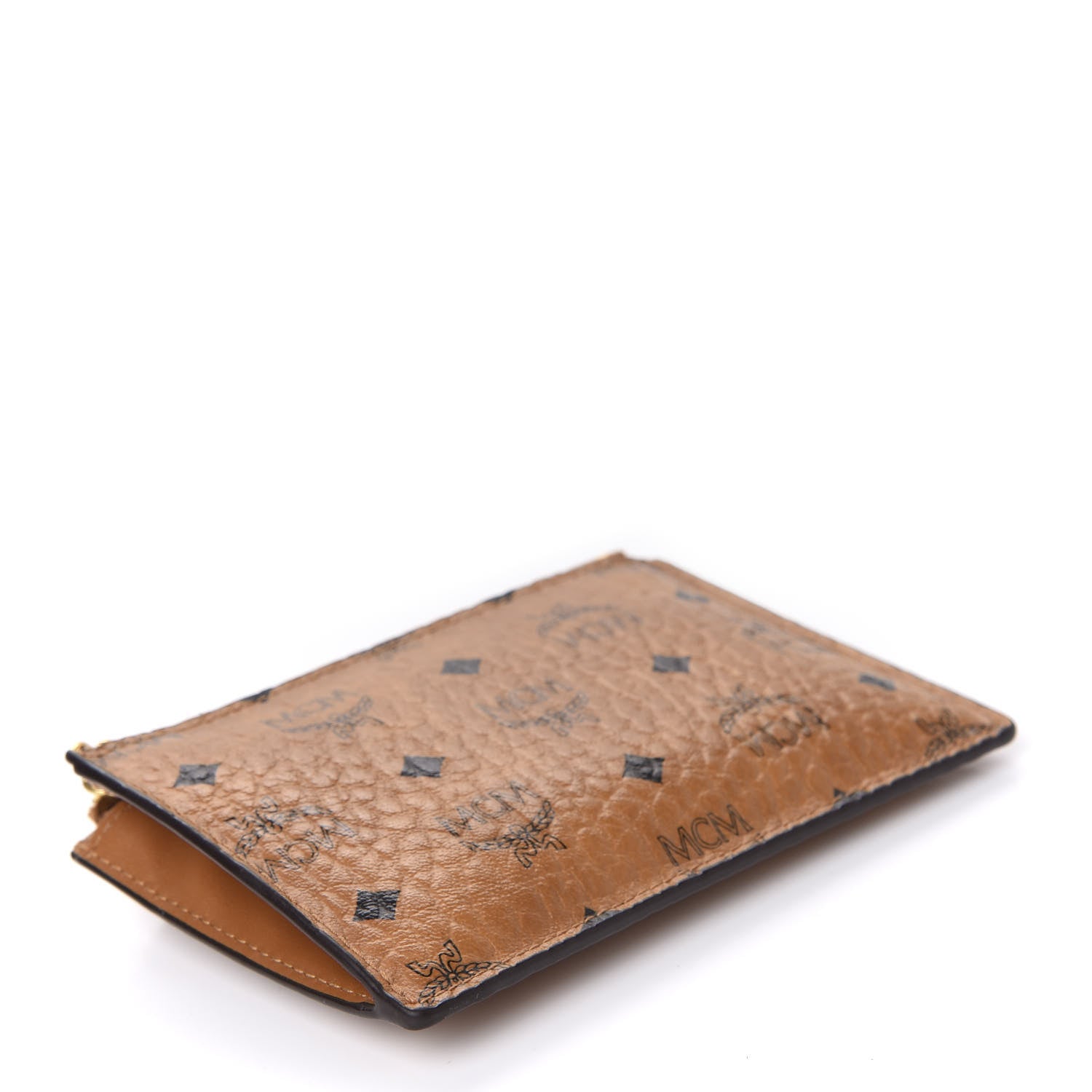 MCM Visetos Key Pouch Cognac 4 of 8