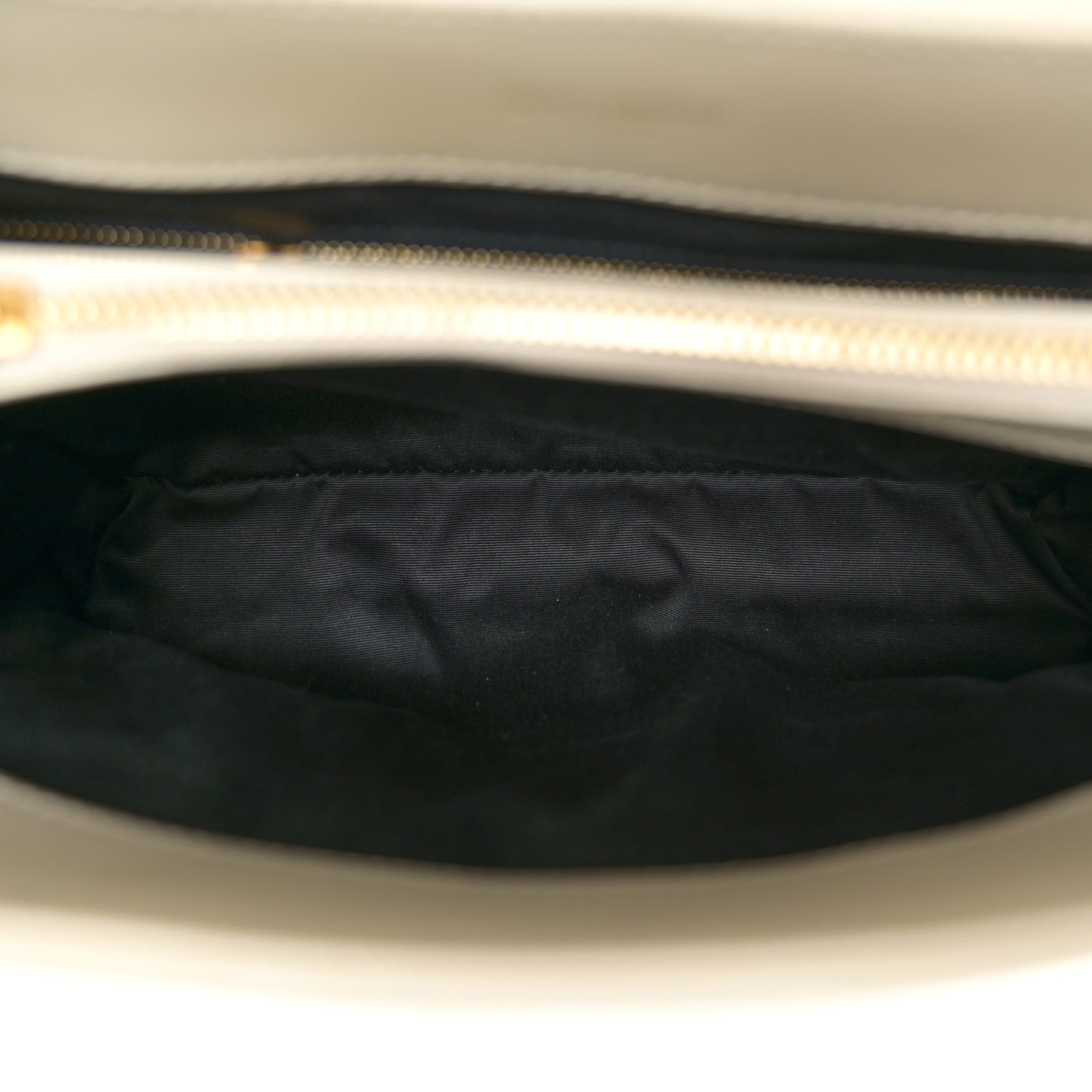 Calfskin Y Quilted Monogram Medium Loulou Chain Satchel Crema Soft