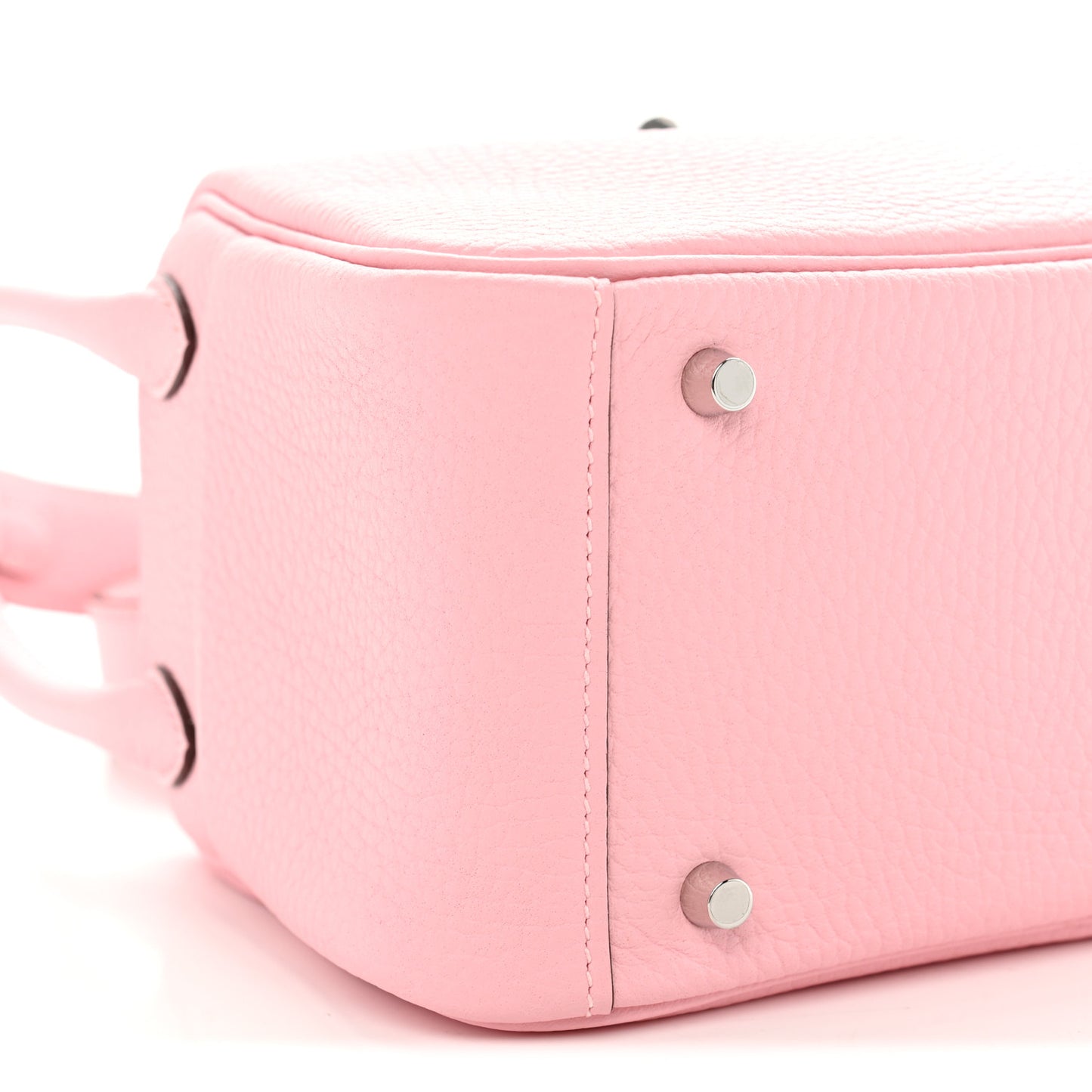 Taurillon Clemence Verso Mini Lindy 20 Rose Sakura Gris Perle