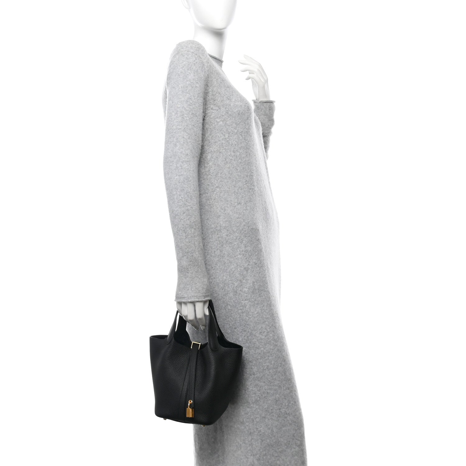 Hermes Taurillon Clemence Picotin Lock 18 PM Black 2 of 11