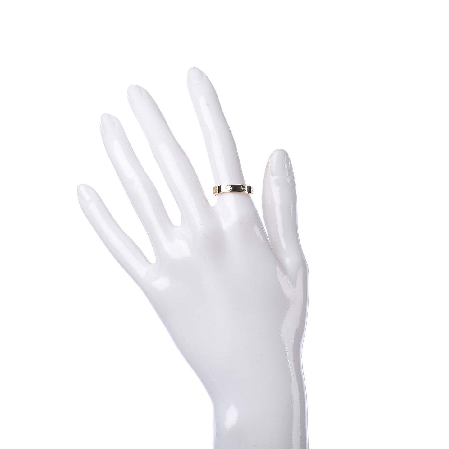 18K Yellow Gold 3.5mm LOVE Wedding Band Ring 53 6.25