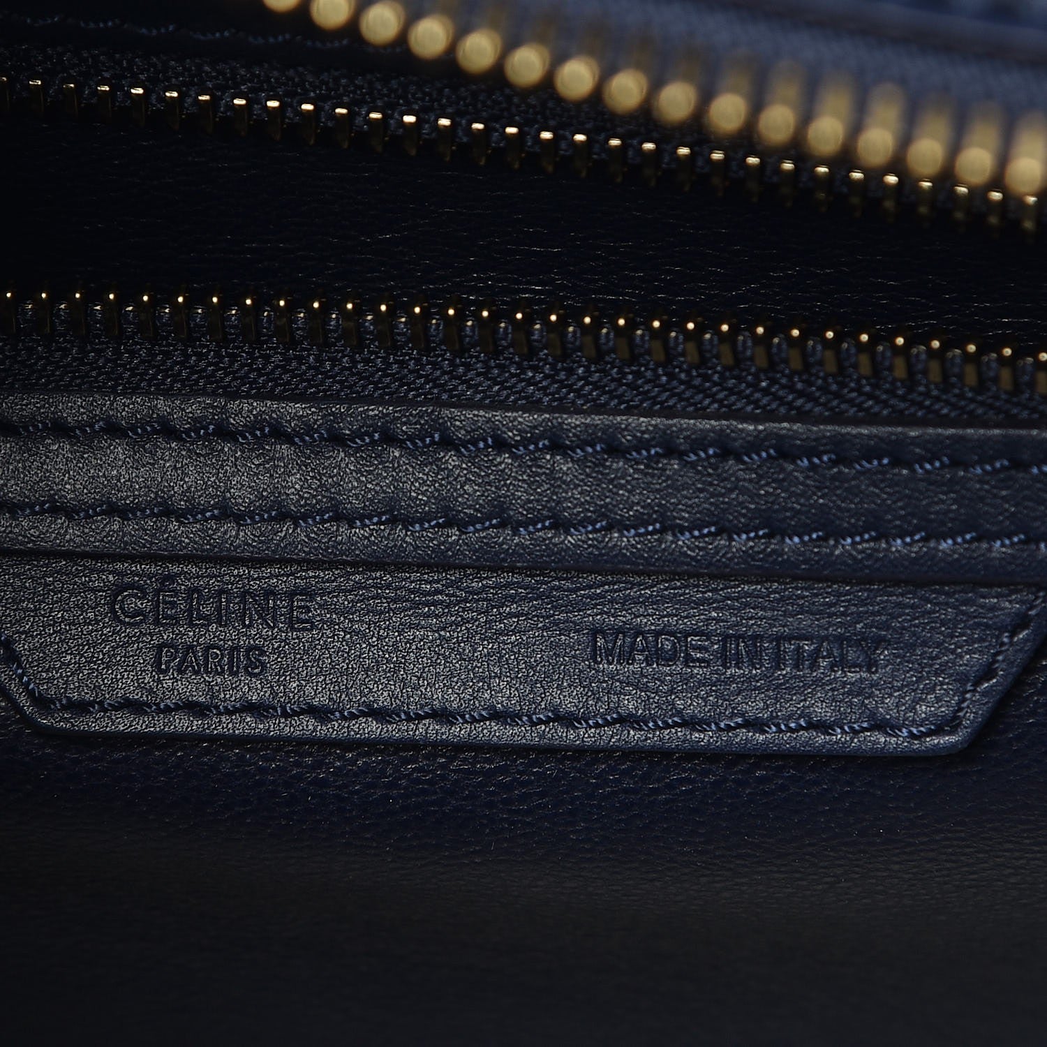 Celine Smooth Calfskin Micro Luggage Navy Blue 7 of 14