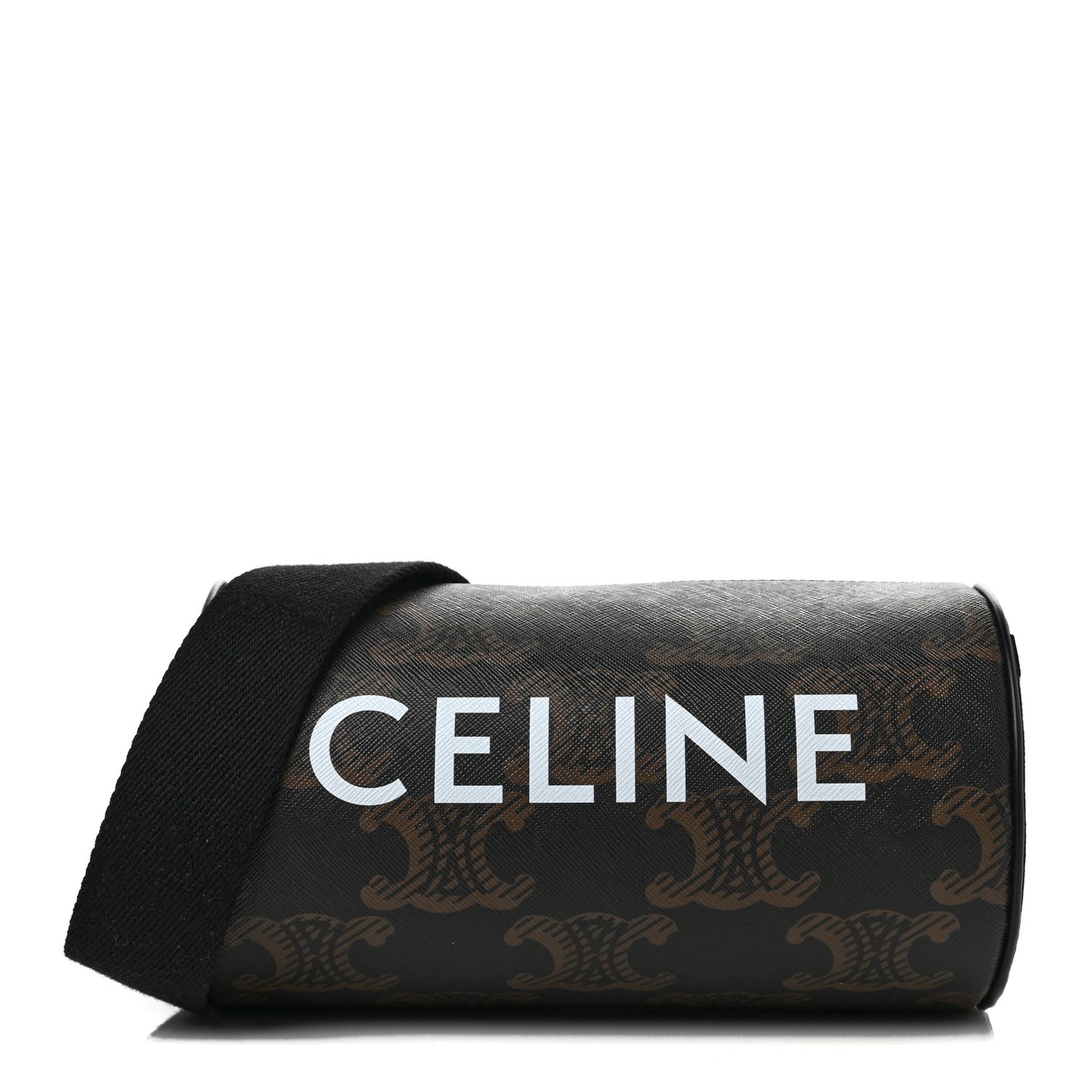 Triomphe Canvas XL Cylinder Bag Black