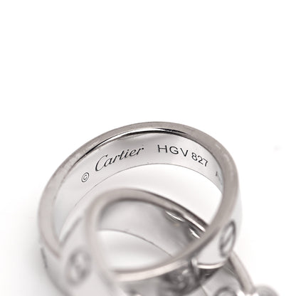 Cartier 18K White Gold Interlocking LOVE Bracelet 8 of 10