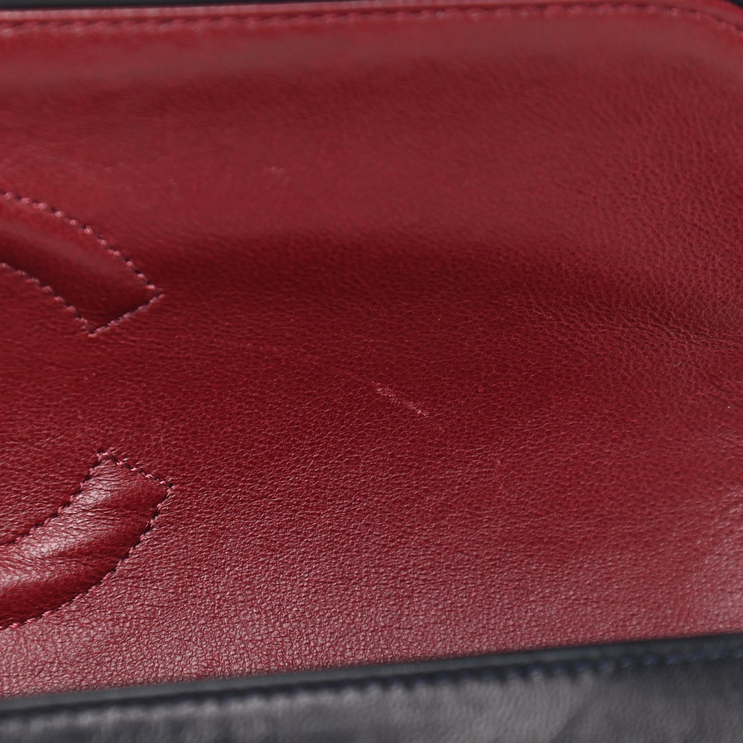 Lambskin Quilted Medium Double Flap Navy