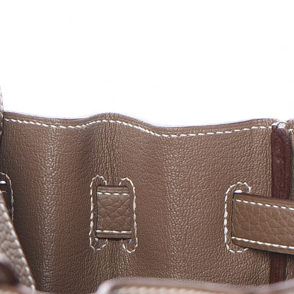 Hermes Taurillon Clemence Birkin 30 Etoupe 13 of 34