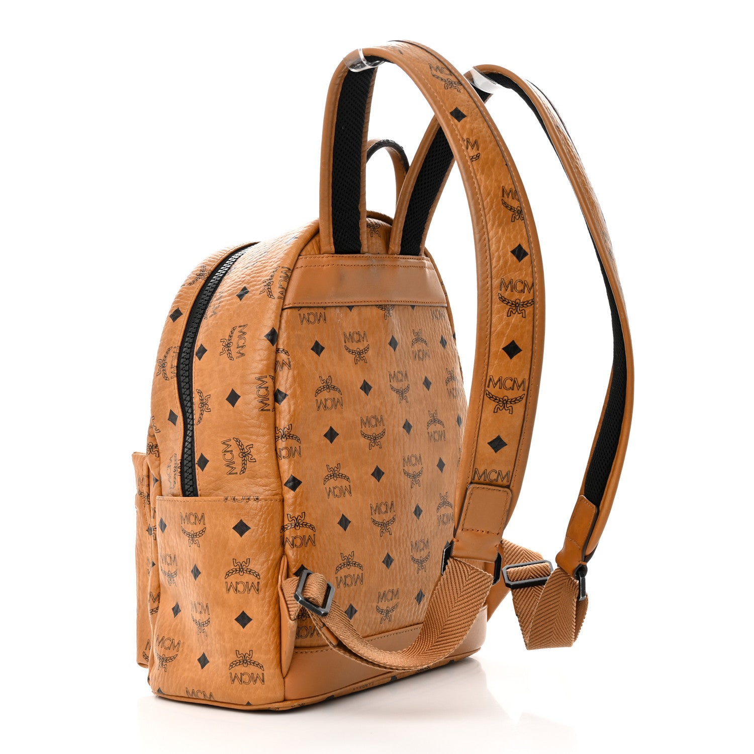 MCM X SAMBYPEN Visetos Small Stark Backpack Cognac 1320419
