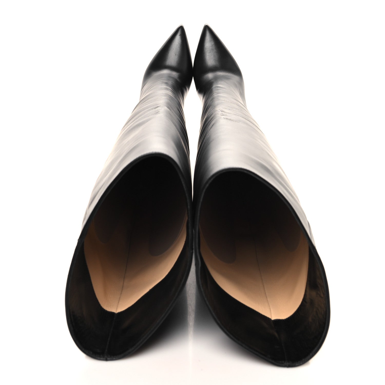 Christian Louboutin Calfskin Astrilarge 100 Knee Boots 36 Black 2 of 8