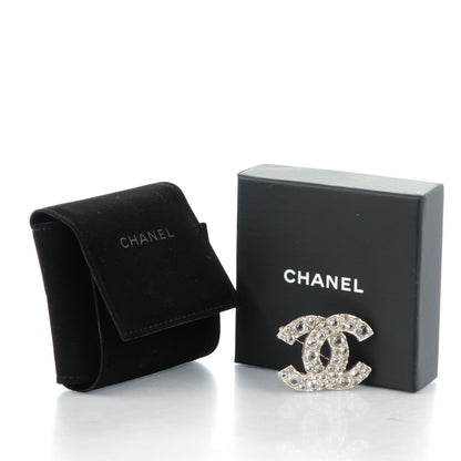 Chanel Crystal Large CC Brooch Silver 5 of 5